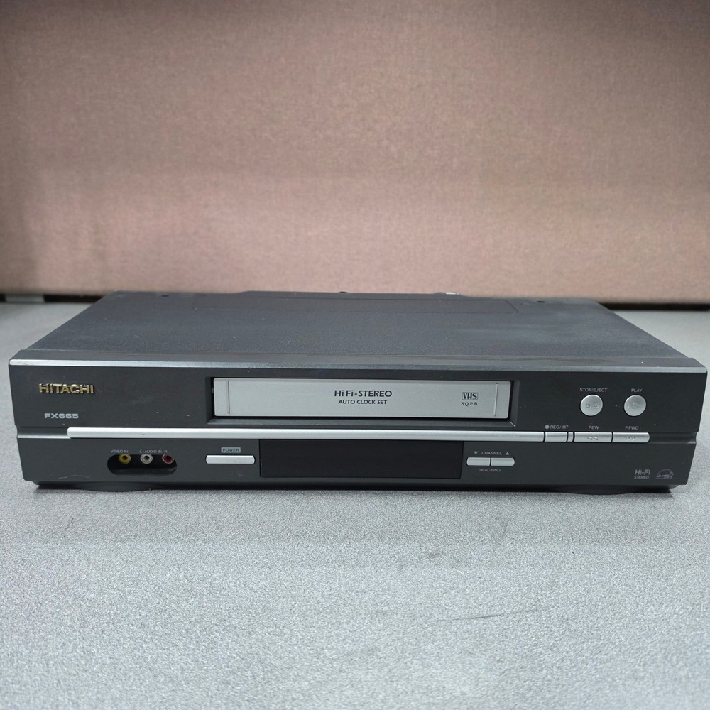 Hitachi VT-FX665A VHS VCR Player Hi-Fi Stereo SQPB PARTS ONLY
